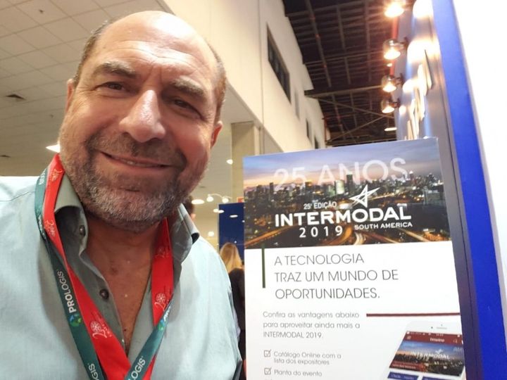 Eduardo M. Pereyra en la feria Intermodal South America 2019, San Pablo